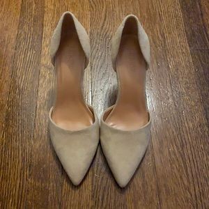 J Crew Suede d’Orsay Pumps.